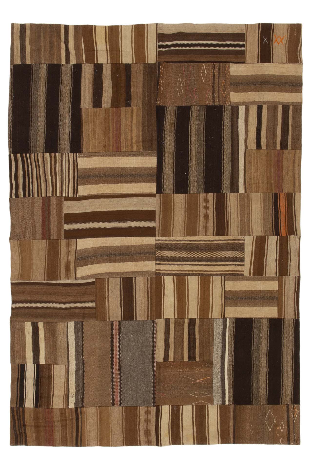 Bargi.se Patchwork Kilim Brown 194x280 ull matta modern ba_275507_1.jpg