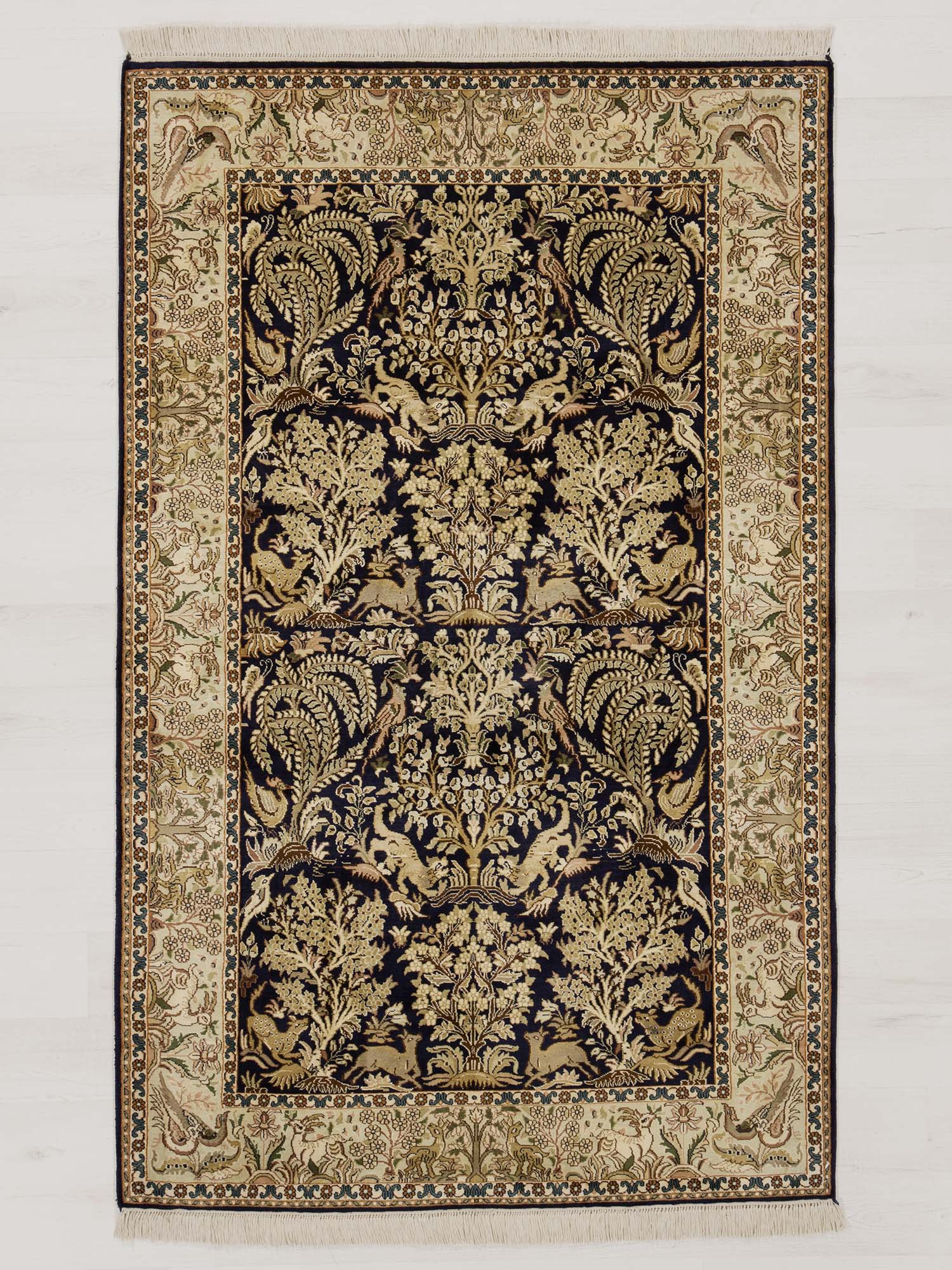 Kashmir Silk Blue 95x151