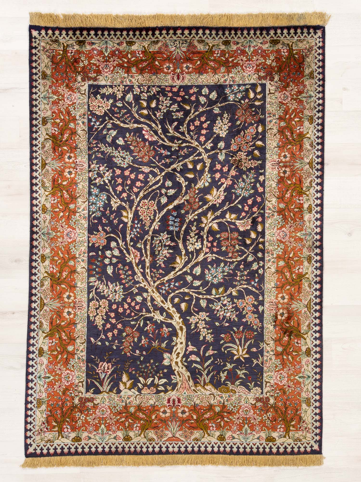 Ghom Silk Blue 99x143