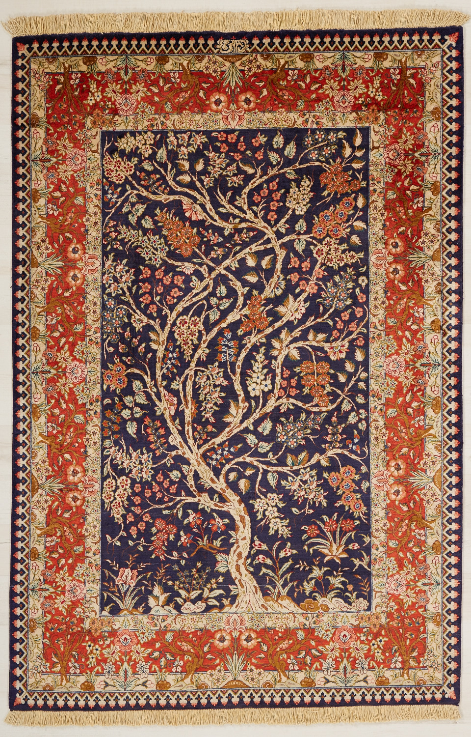 Ghom Silk Blue 99x146