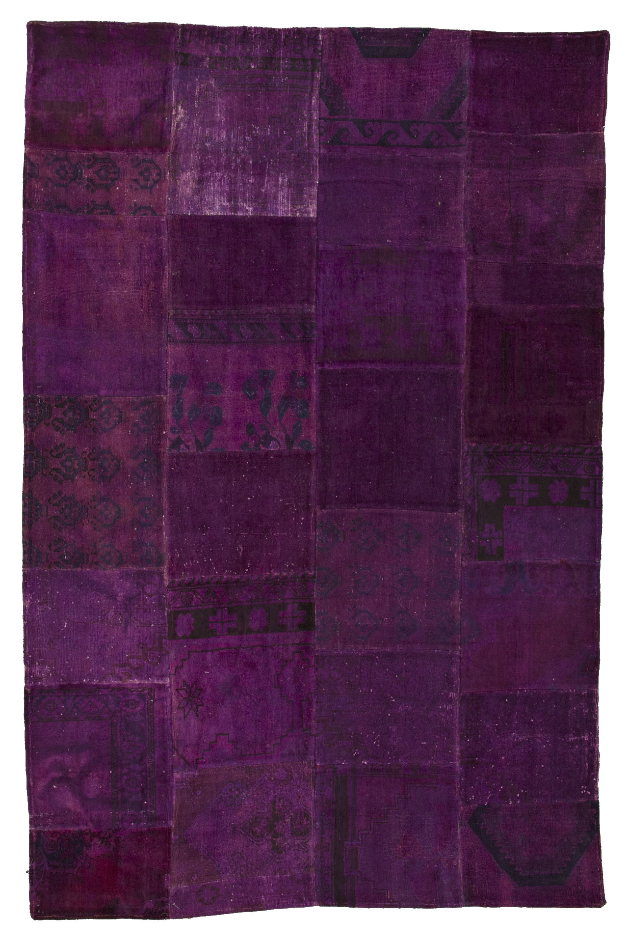 Patchwork Carpet Purple 250x350