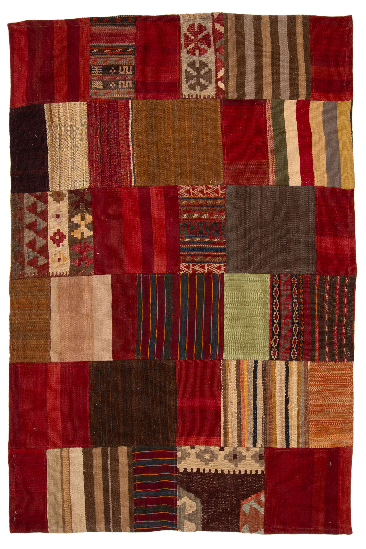 Bargi Mattor Ull Patchwork Kilim Multi 101x150 ba_303269-5.jpg