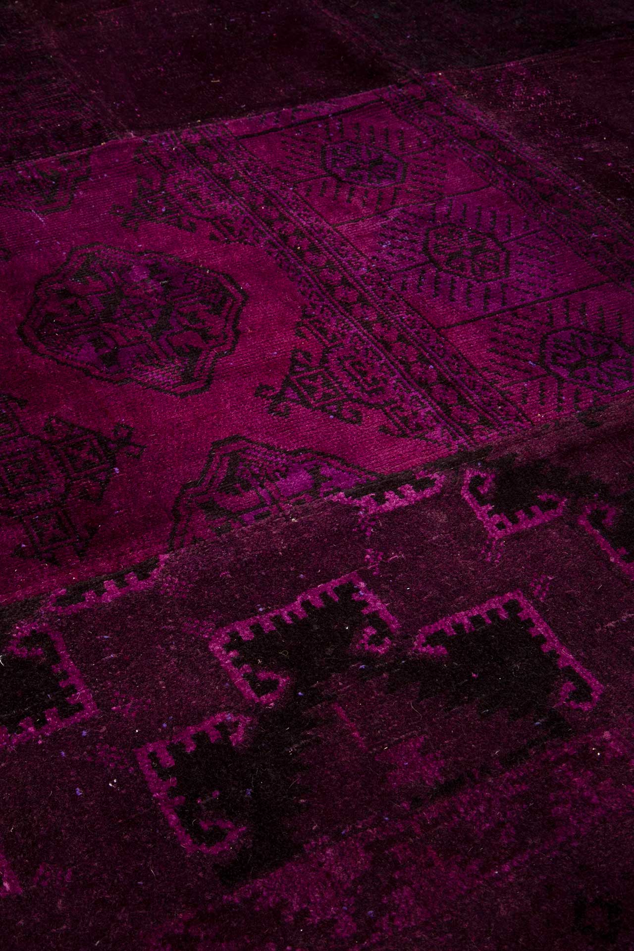 Patchwork Carpet Purple 247x313