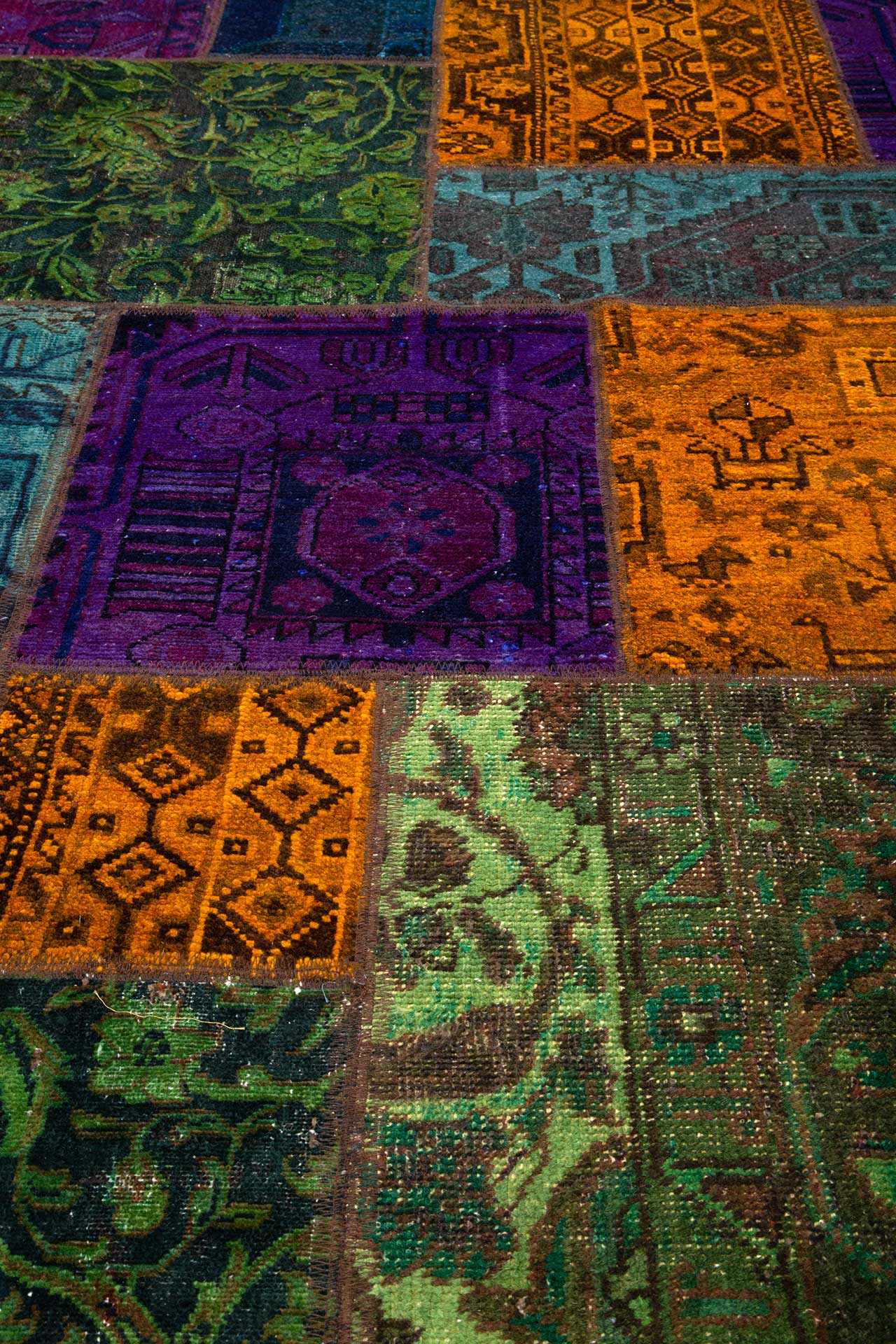 Patchwork Carpet Multi 164x240