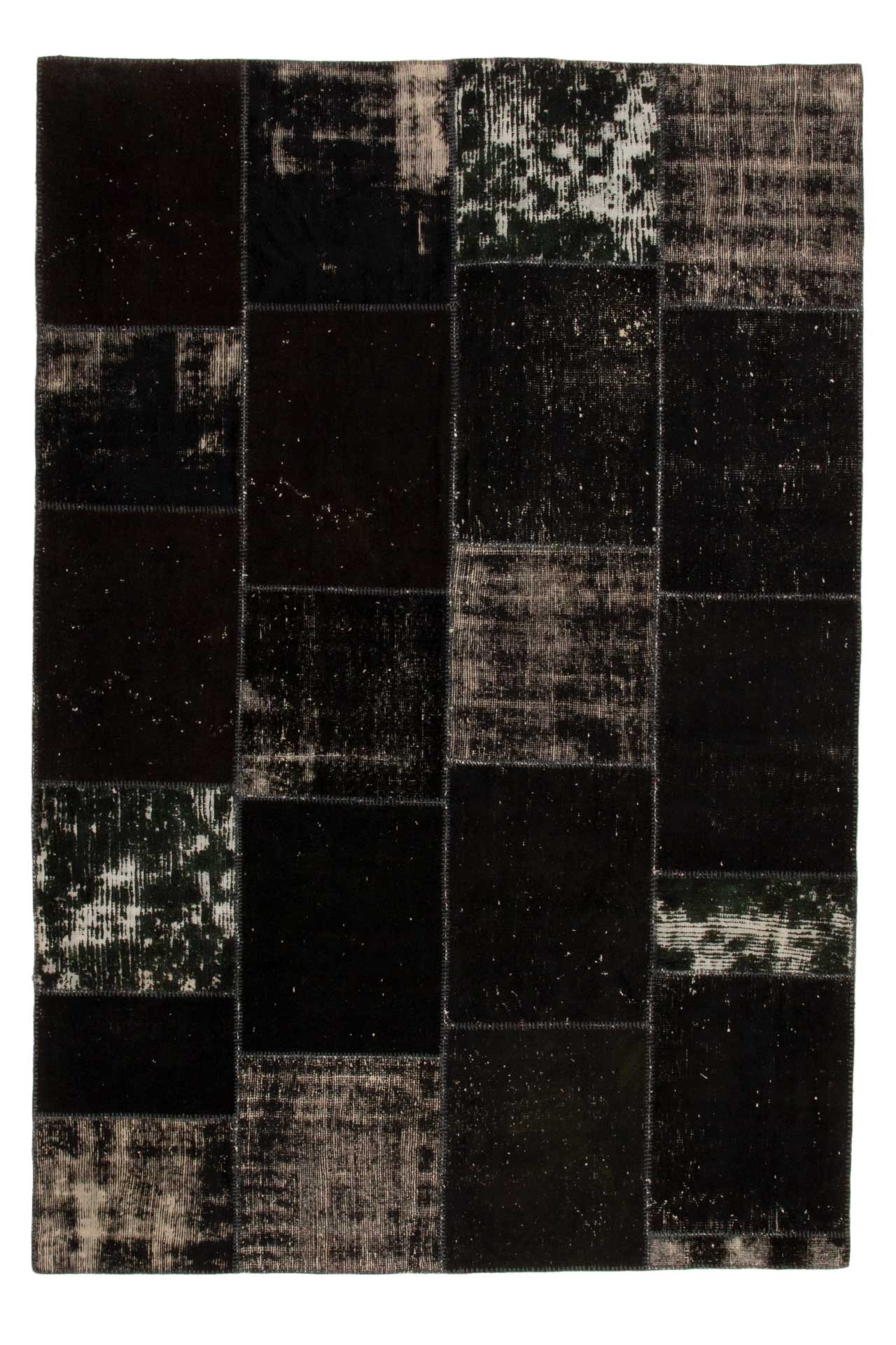 Patchwork Carpet Black 207x307