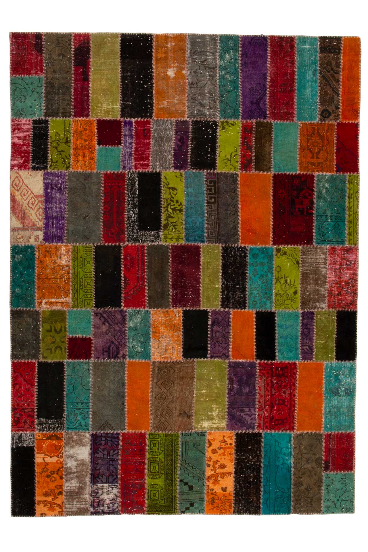 Patchwork Carpet Multi 254x350