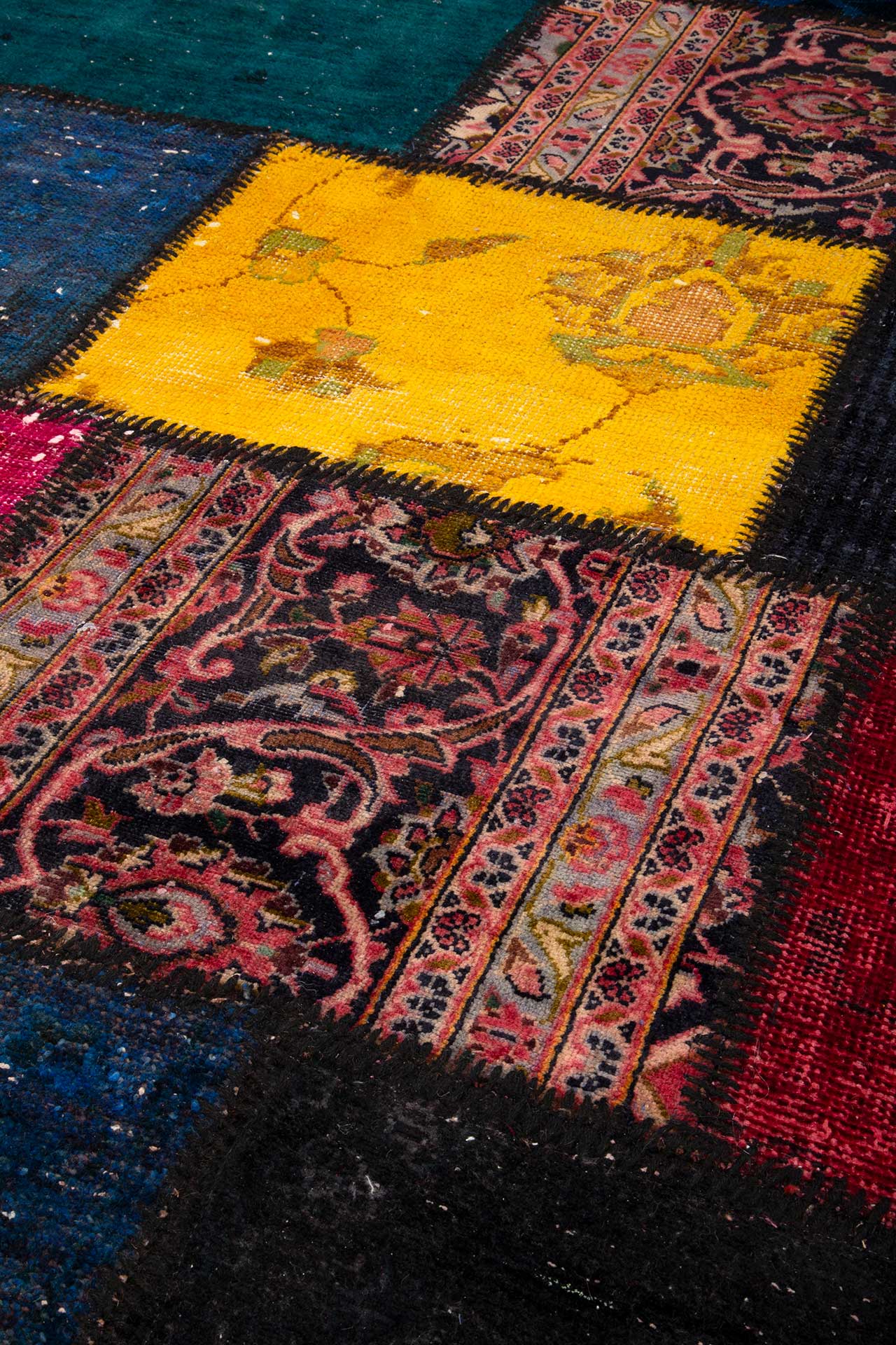 Patchwork Carpet Multi 247x305