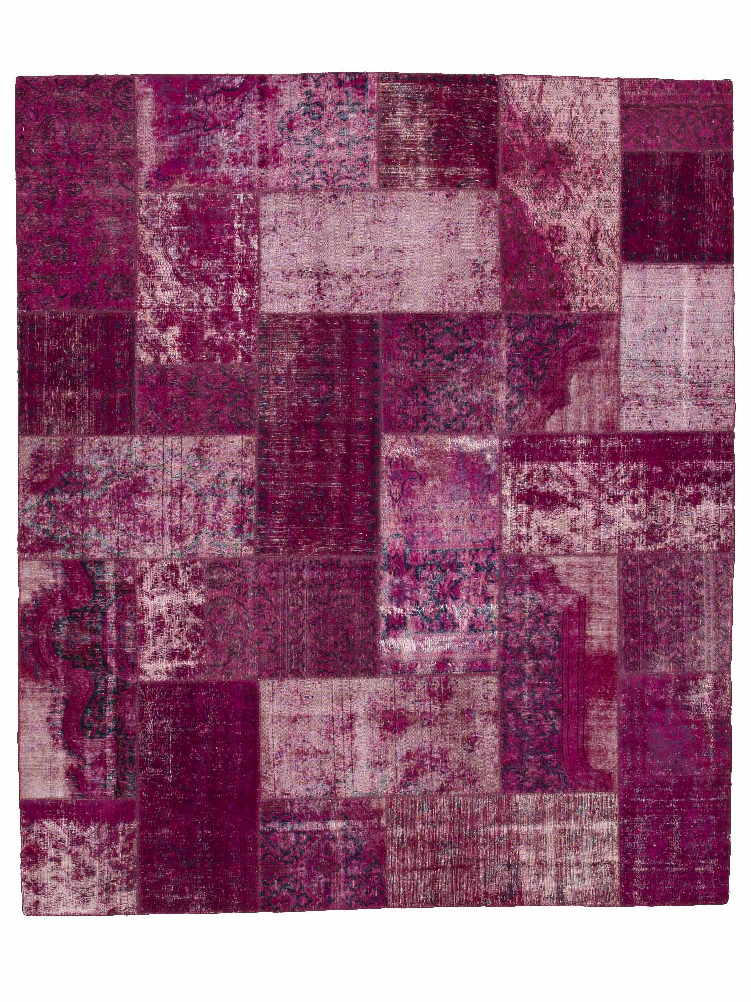 Patchwork Carpet Purple 250x300