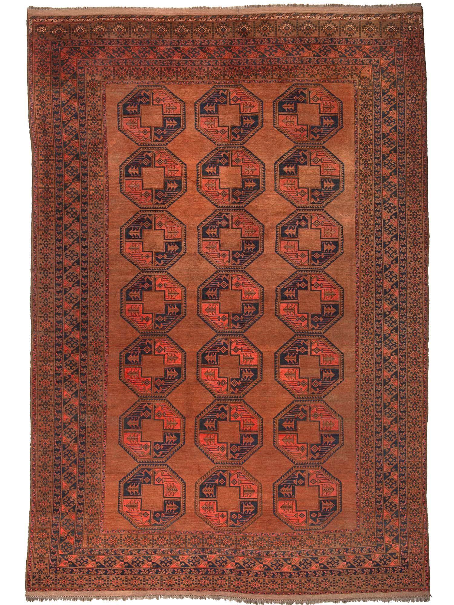 Afghan Semi & Antique Rust 285x450