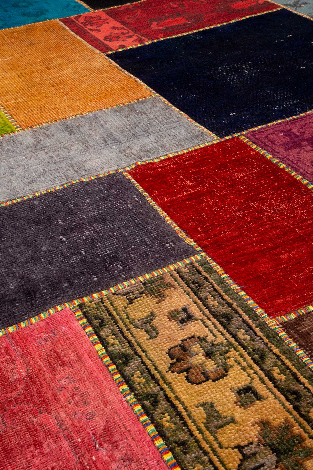 Patchwork Carpet Multi 252x349