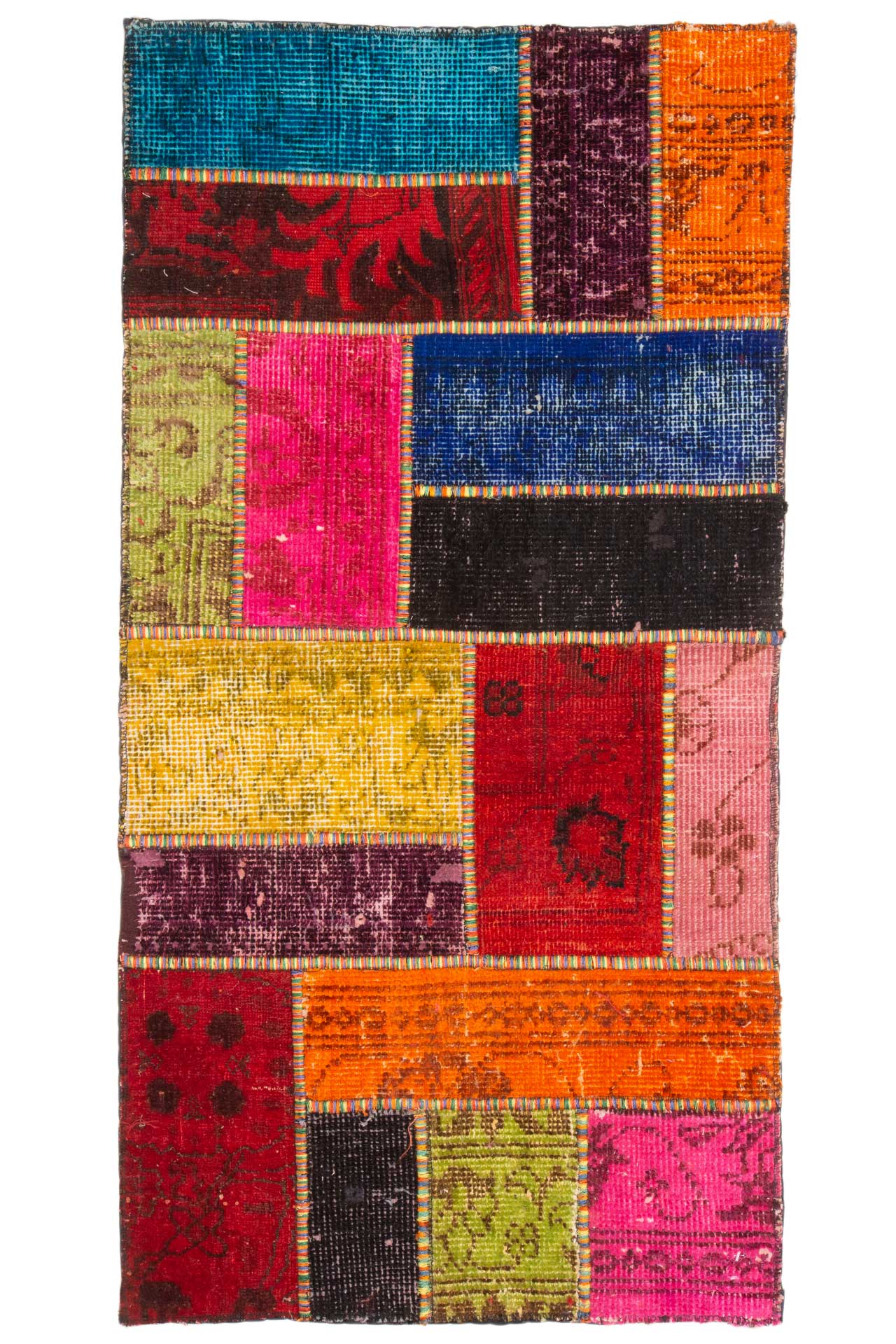 Patchwork Carpet Multi 63x121