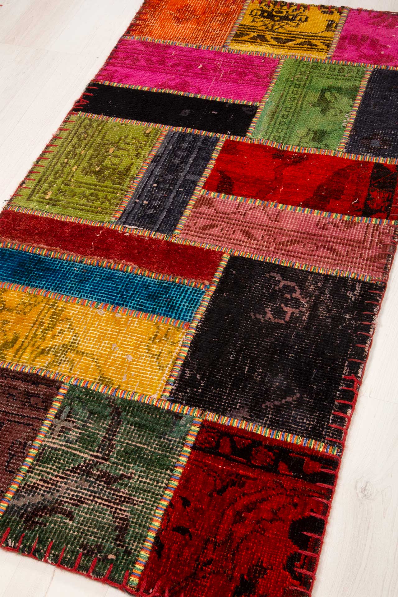 Patchwork Carpet Multi 61x123