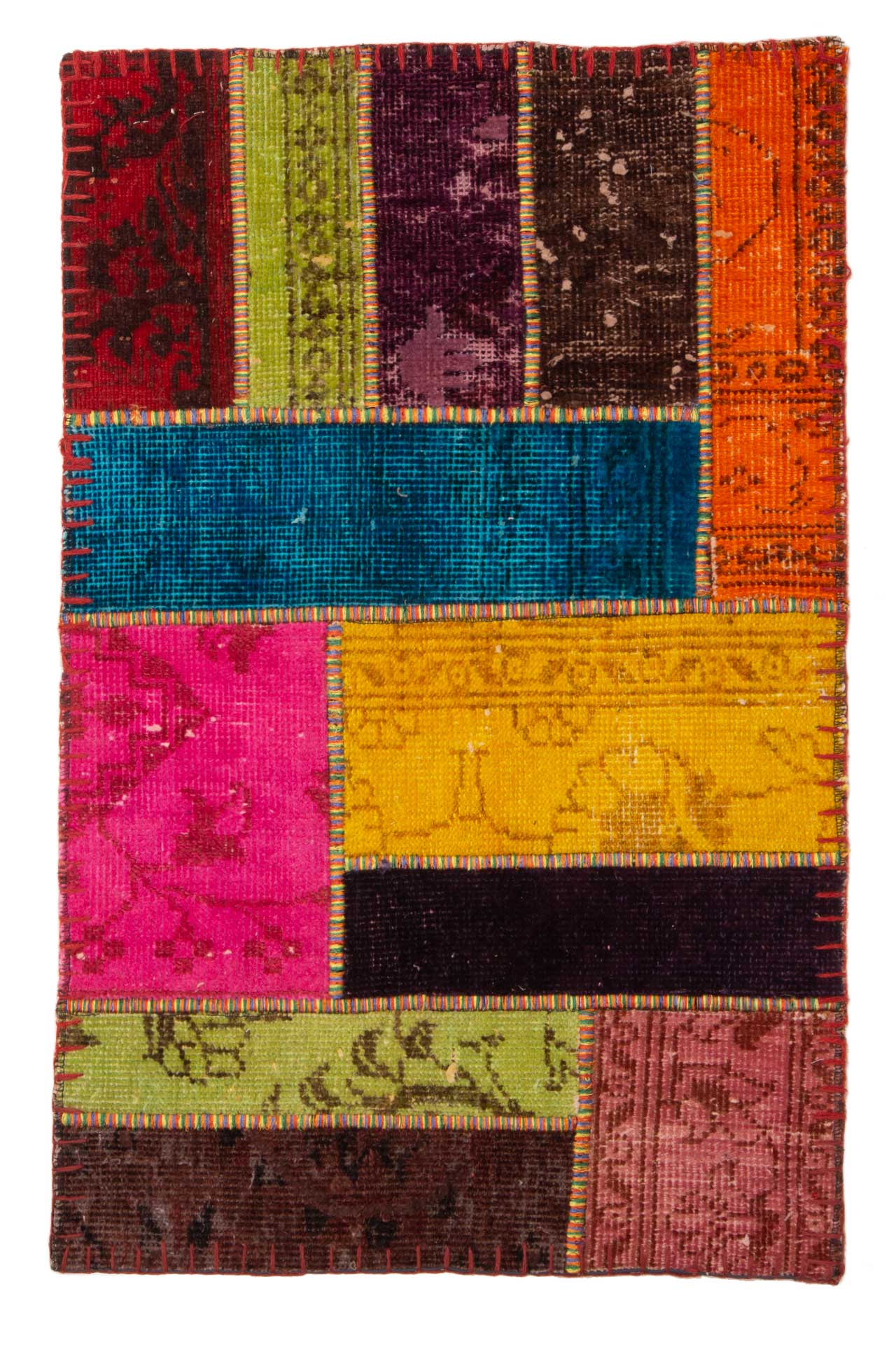 Patchwork Carpet Multi 62x98