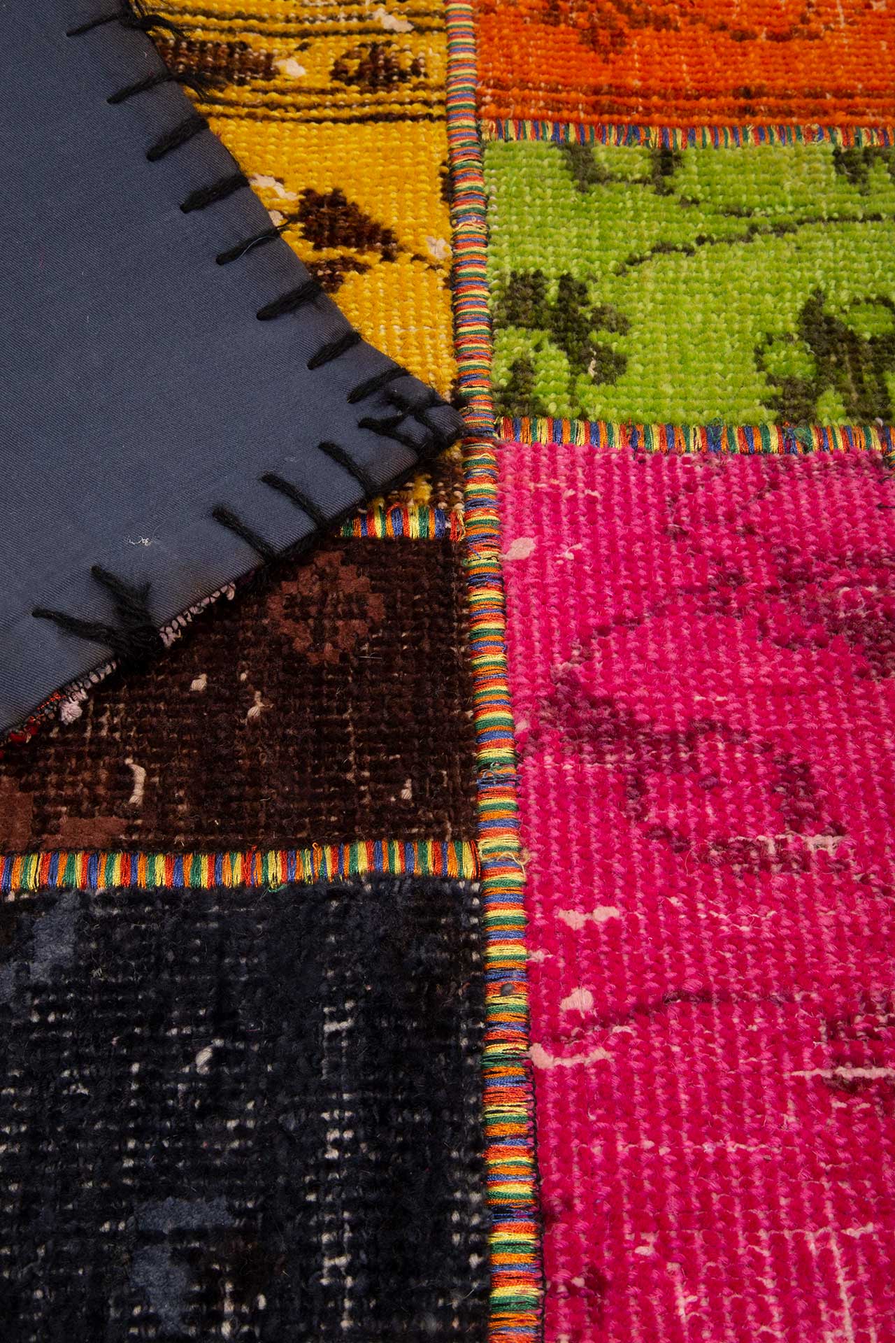 Patchwork Carpet Multi 62x93