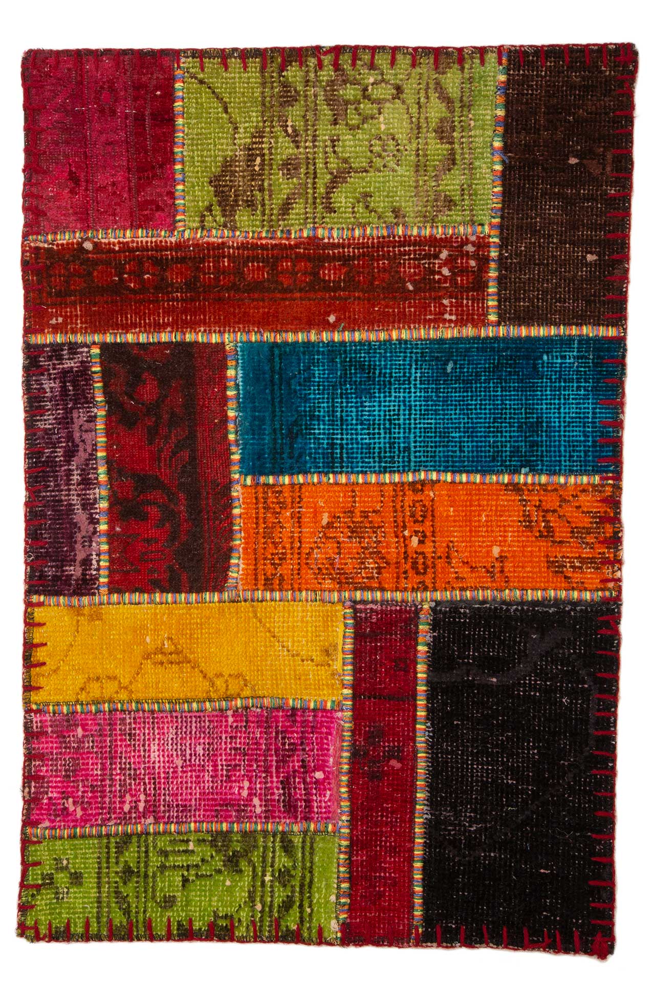 Patchwork Carpet Multi 62x93