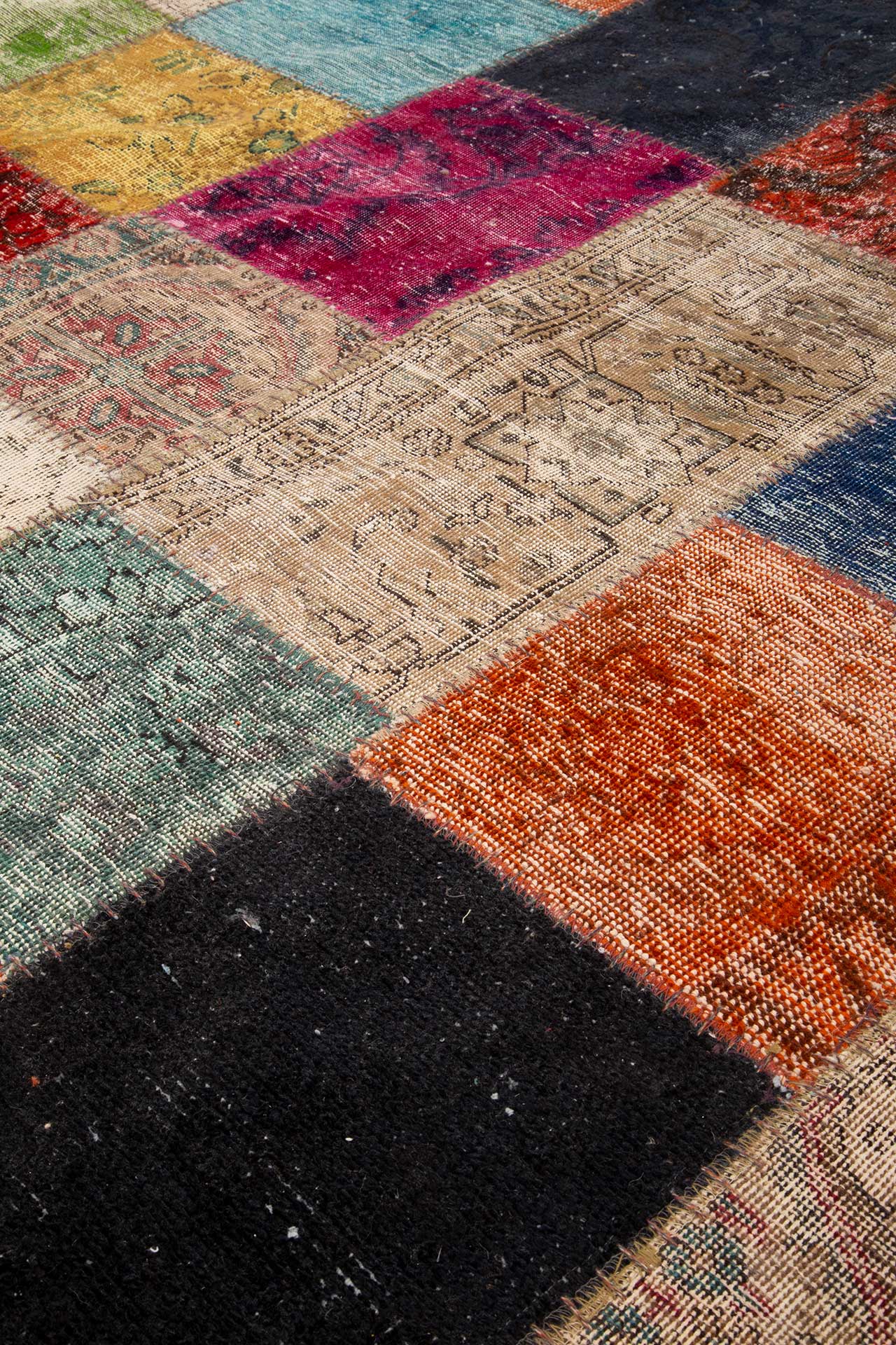 Patchwork Carpet Multi 140x200