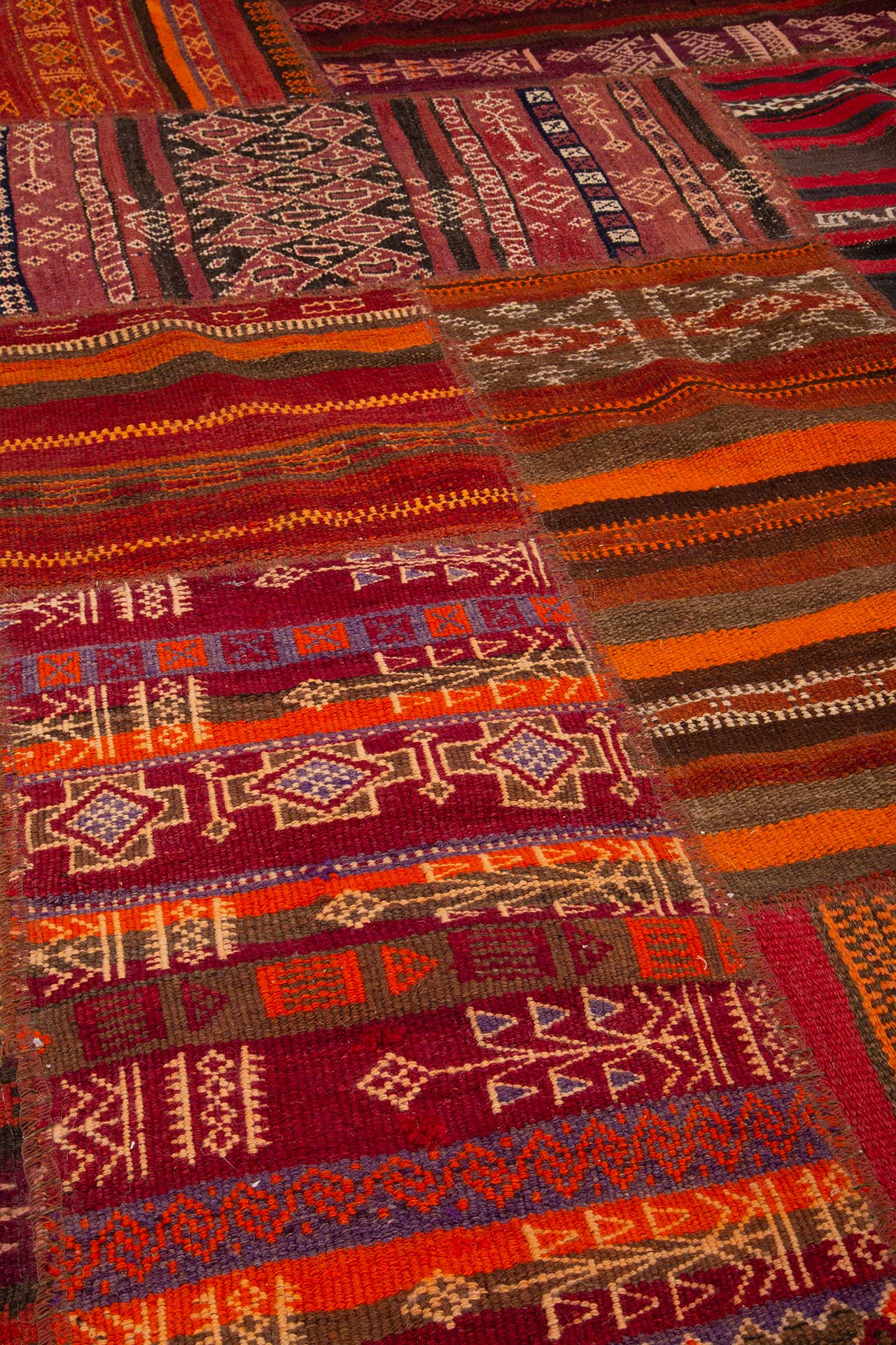 Patchwork Kilim Red 198x302