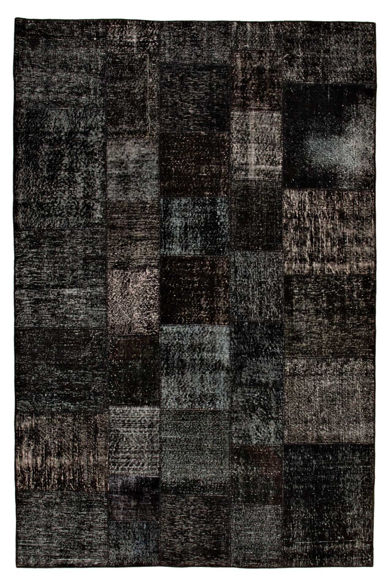 Patchwork Carpet Black 200x300