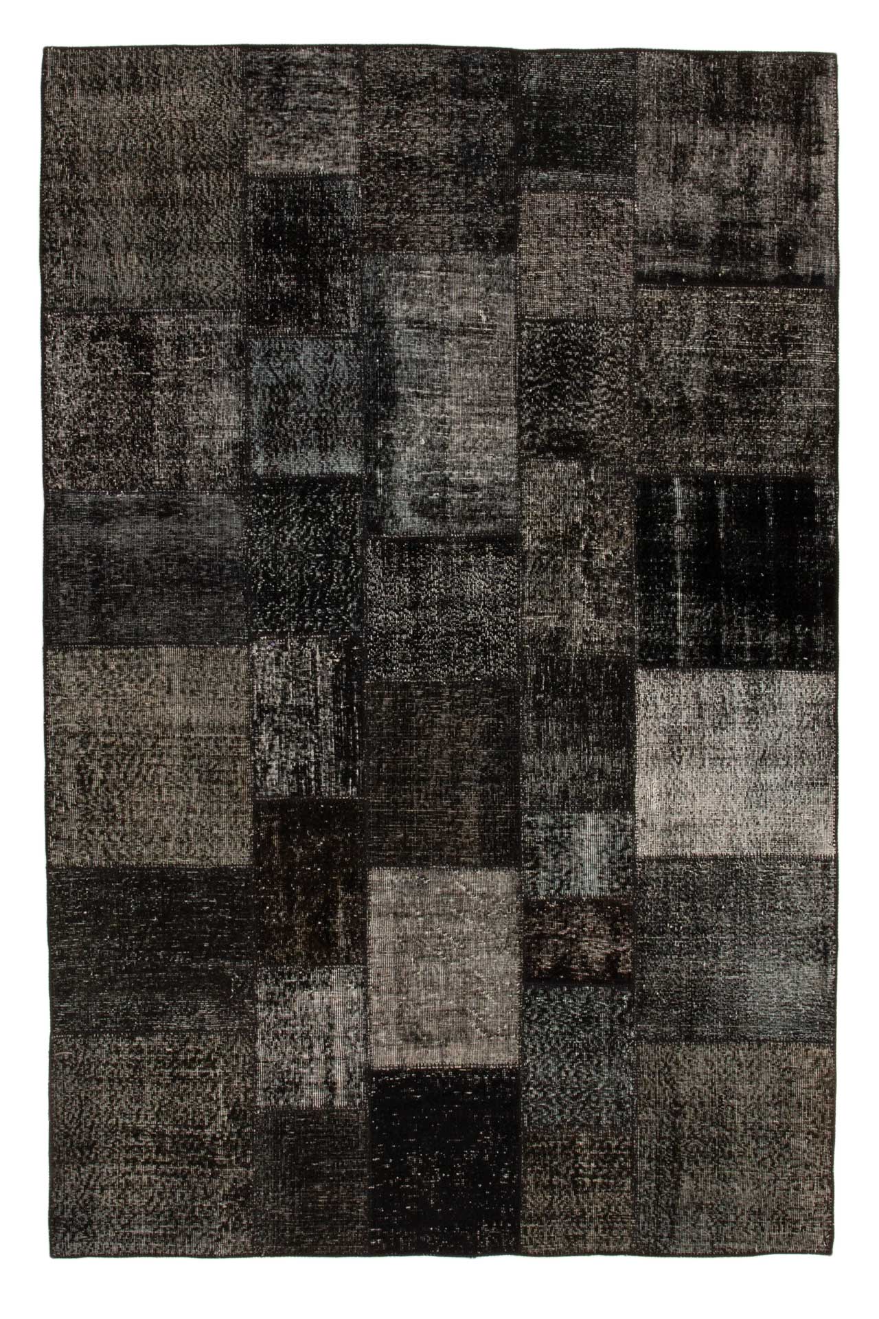 Patchwork Carpet Black 200x300
