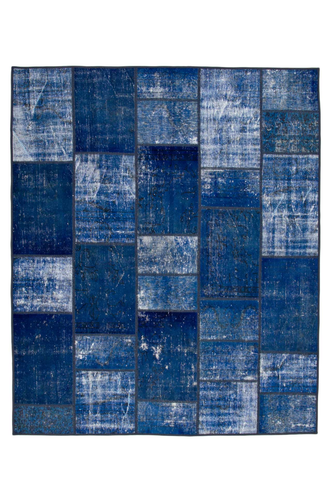 Patchwork Carpet Blue 251x300
