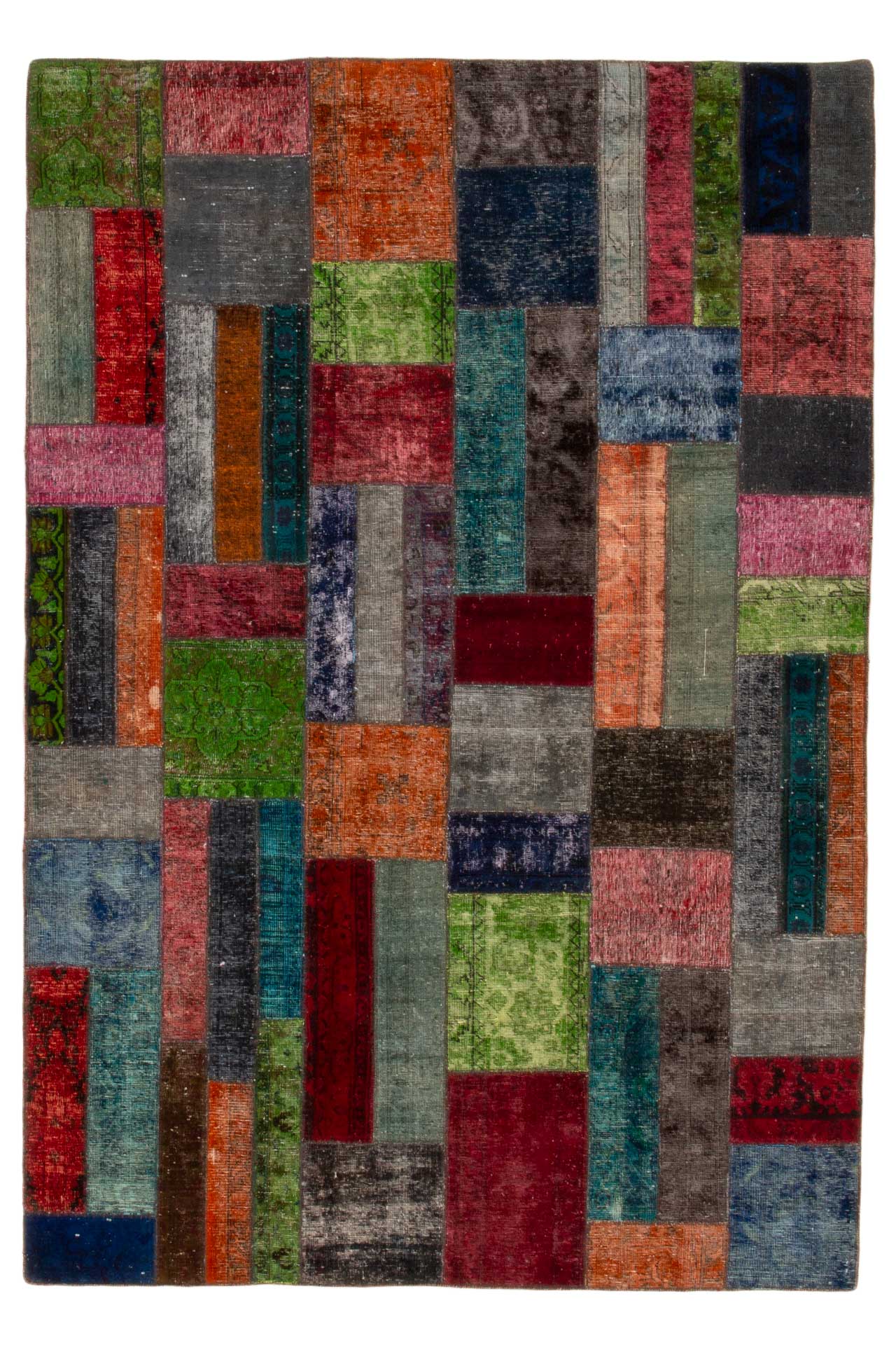 Patchwork Carpet Multi 205x302