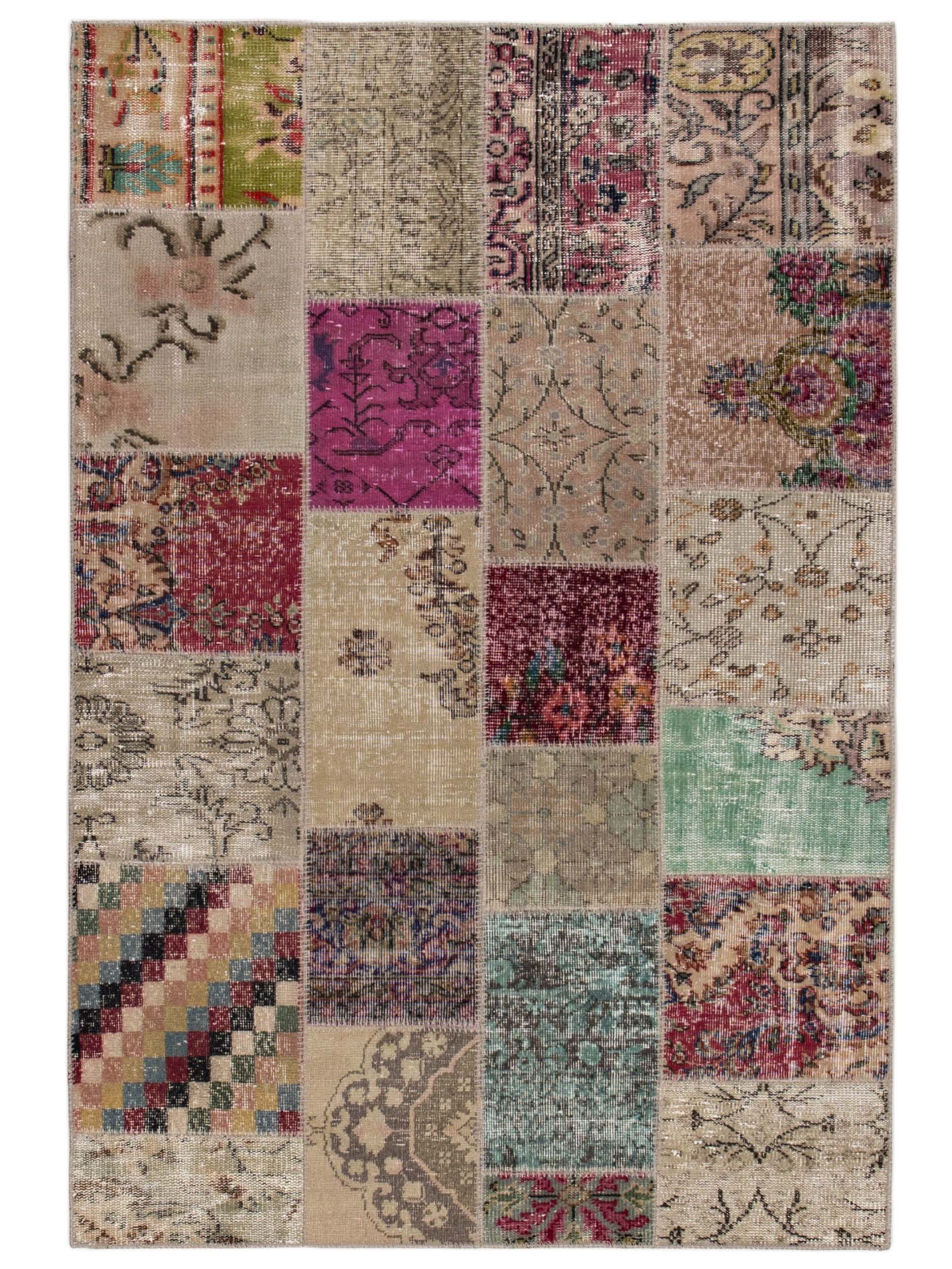 Patchwork Carpet Multi 135x200