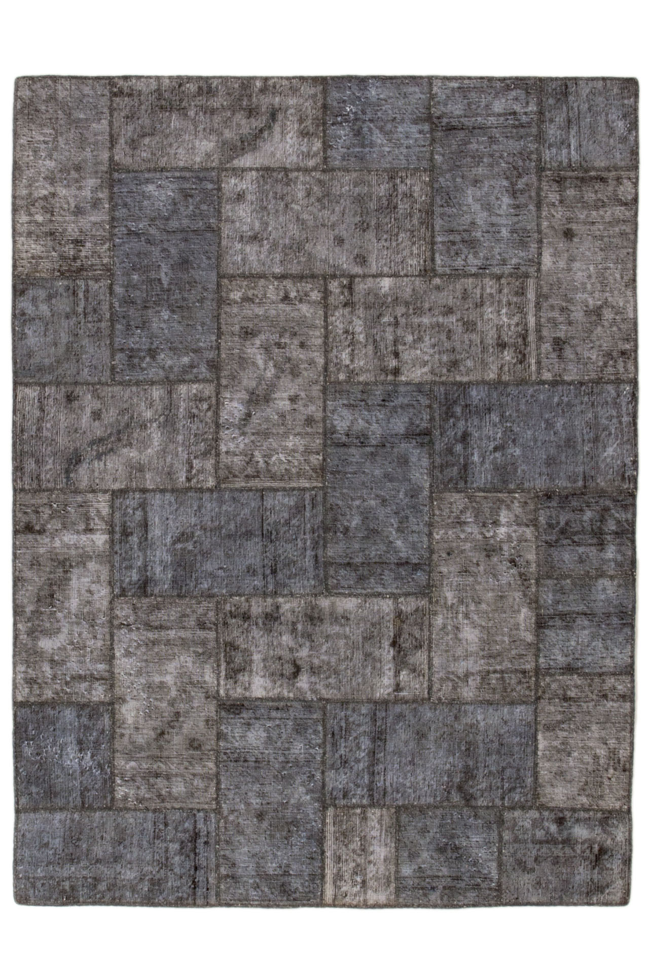 Patchwork Carpet Grey 140x200