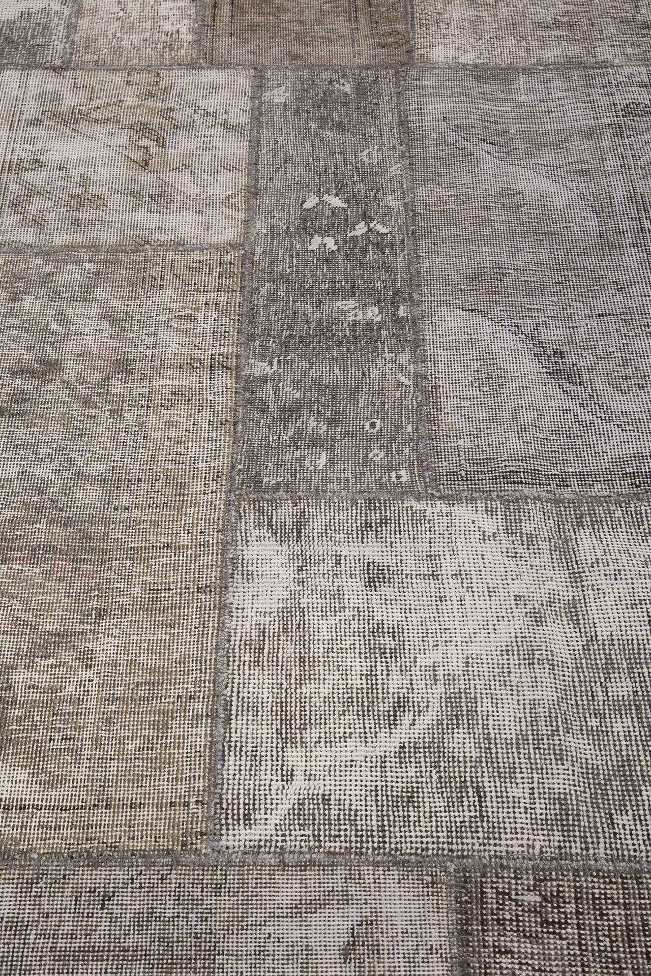 Patchwork Carpet Grey 147x206
