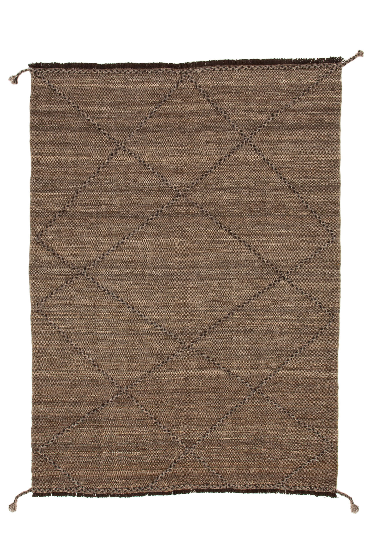 Kilim Moroccan Design Natural 207x283