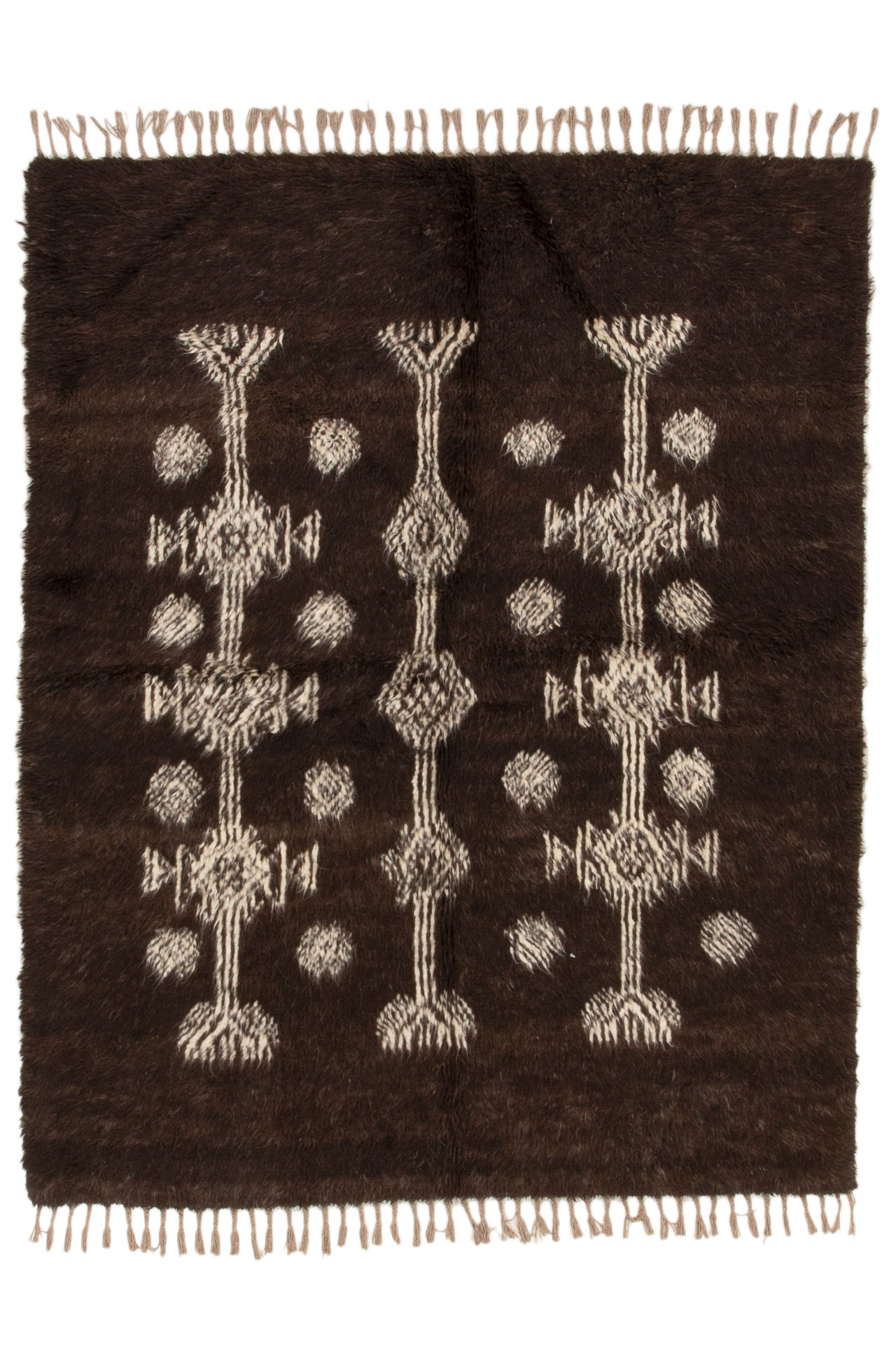 Bargi Mattor Ull Berber Charcoal Brown180x227ba_450492.jpg