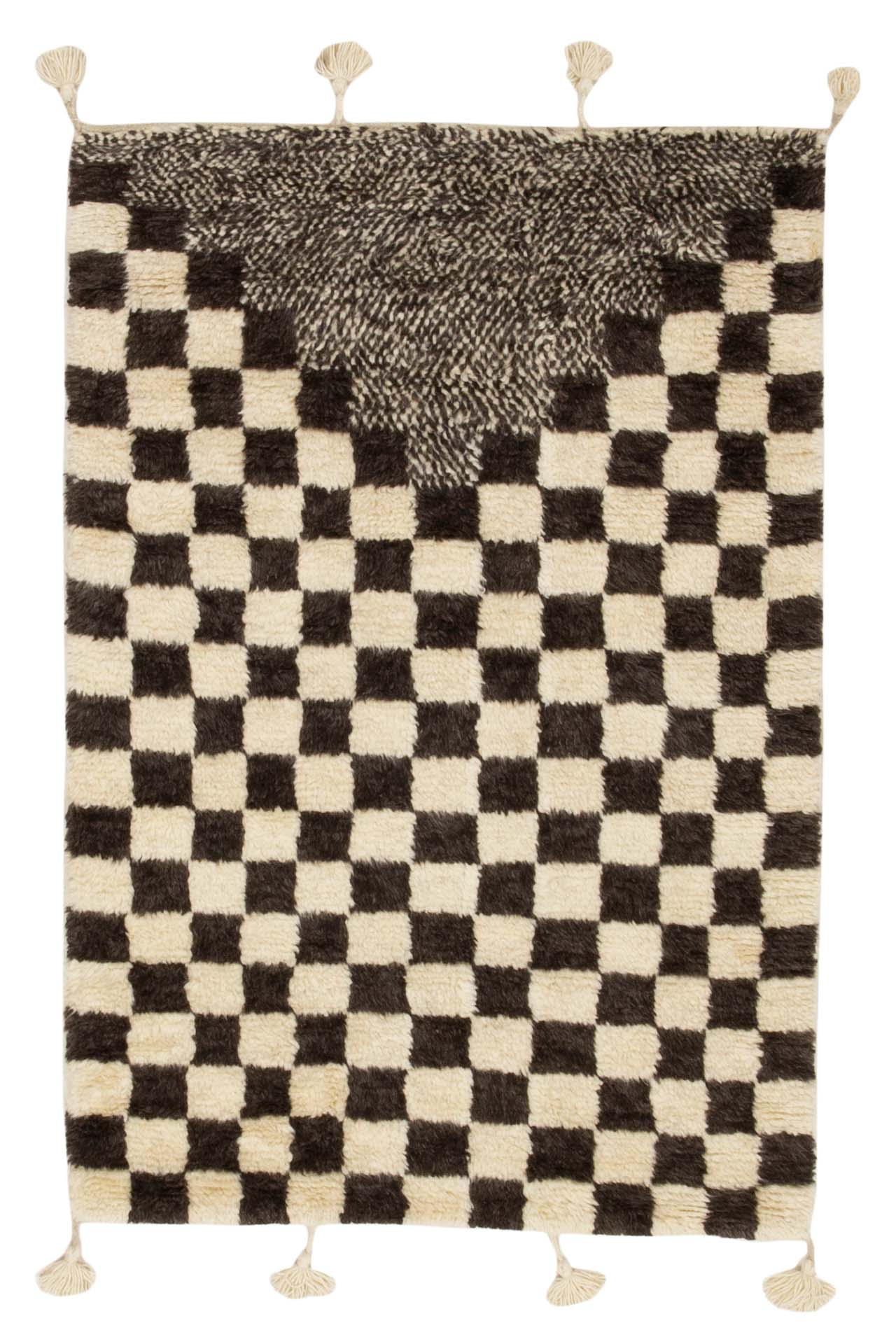 Bargi.se Berber Chess white & Black 129x187 ull matta ba_452379.jpg