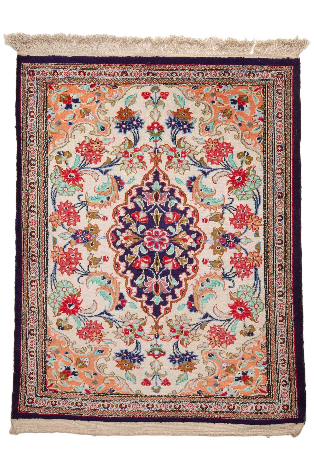 Ghom Silk Multi 60x77
