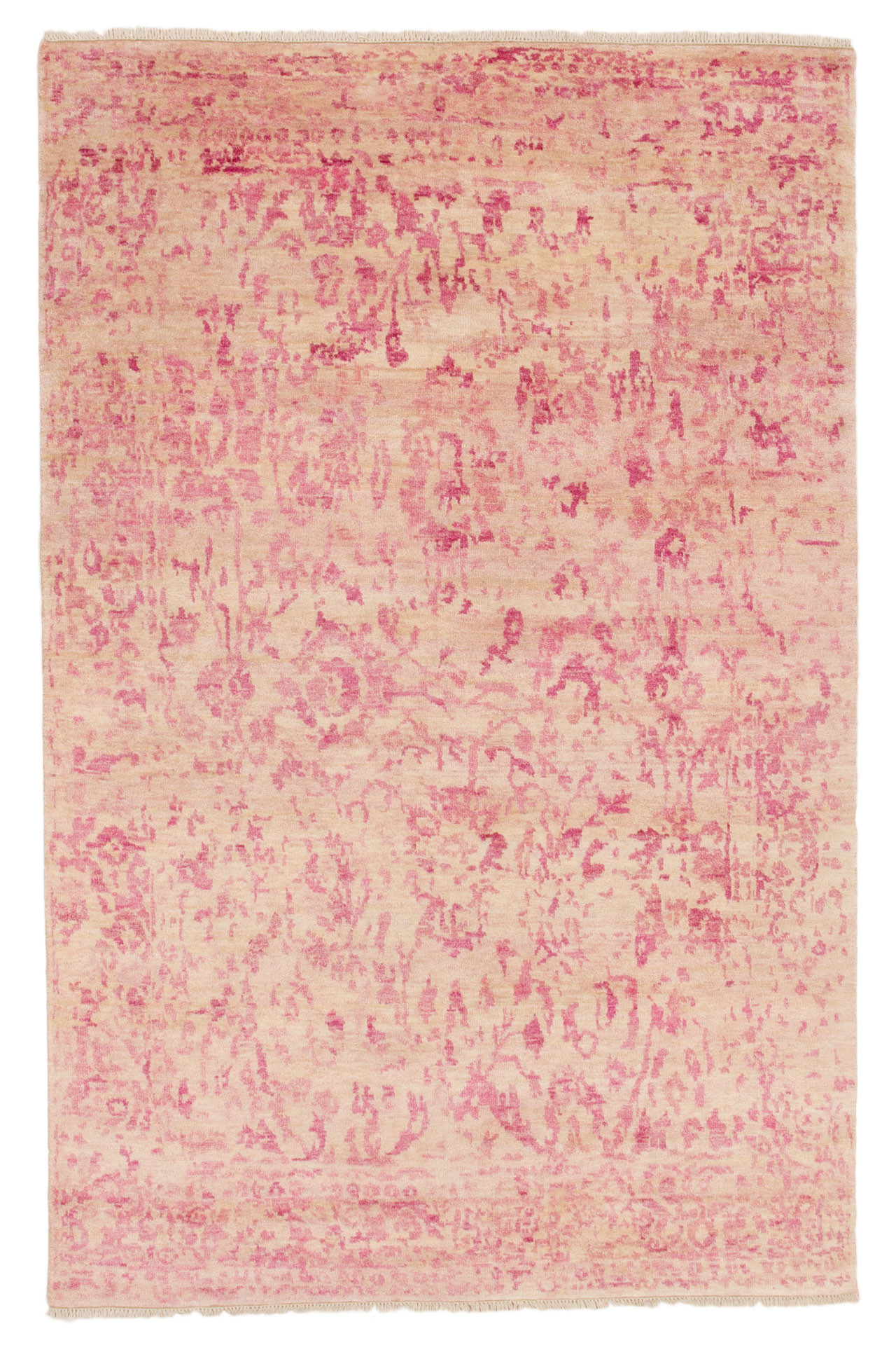 Bargi Mattor Ull Pashtu Modern Pink & White 194x300 ba_450036.jpg