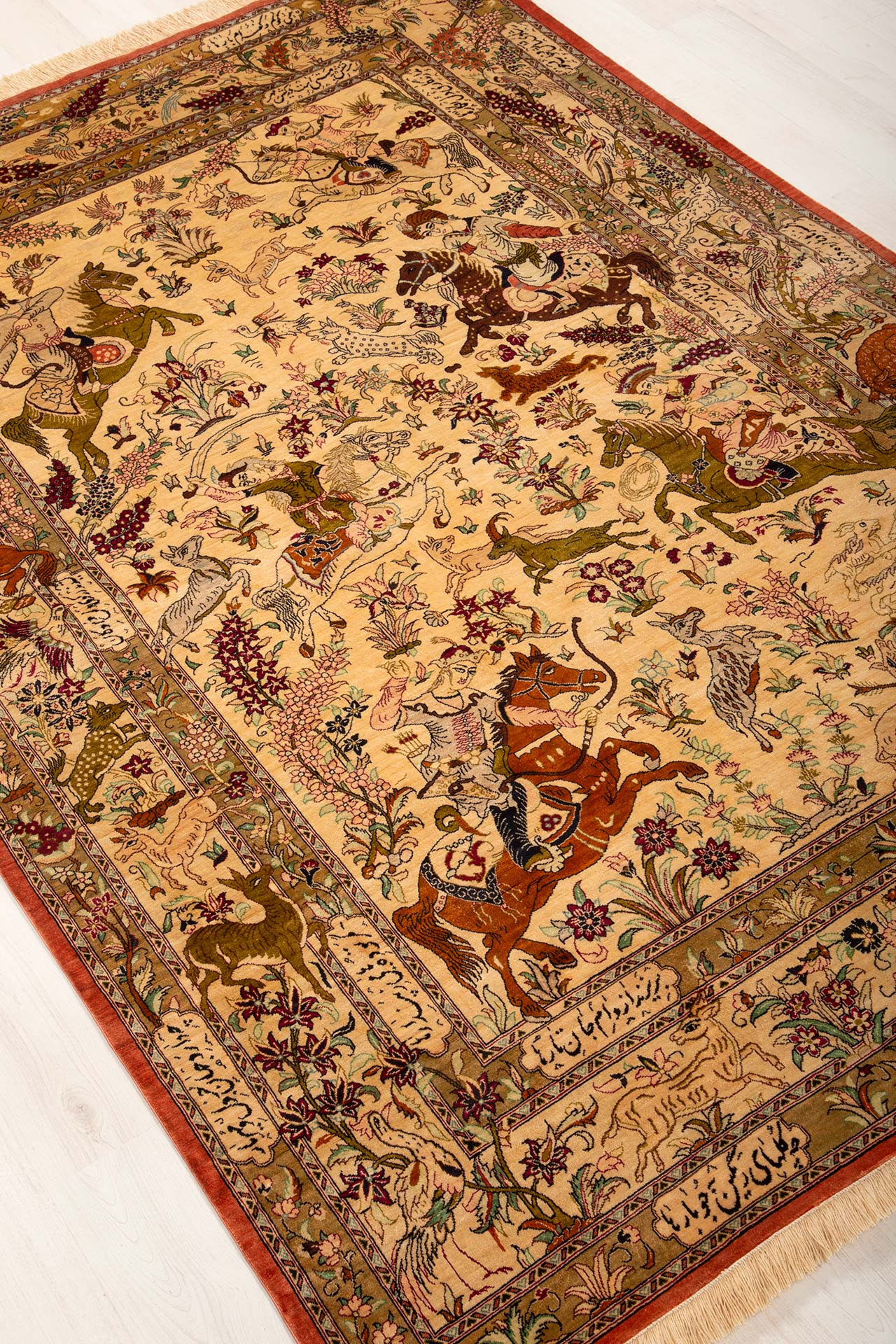 Ghom Silk Multi 132x195