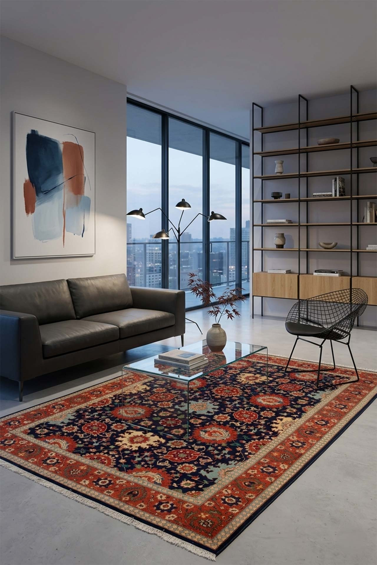 Tabriz Dark Blue 195x297